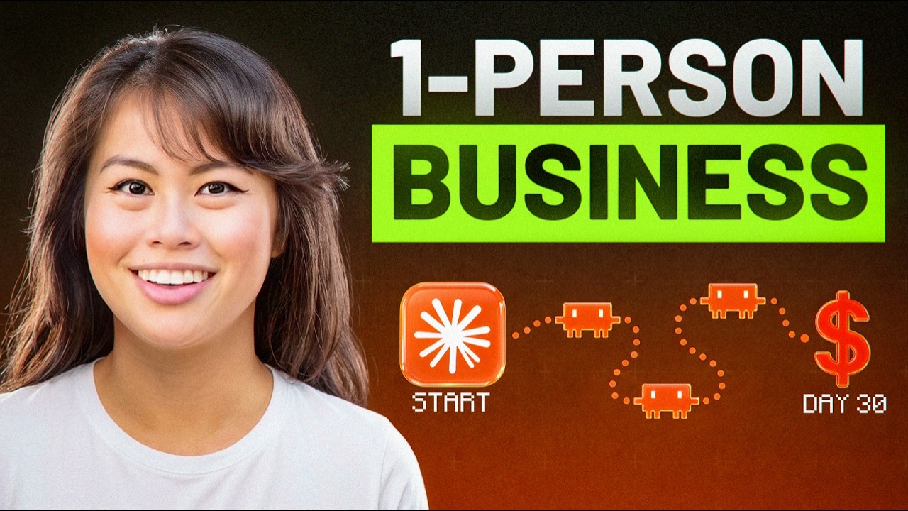 How I'd Start a 1-Person Business + Personal Brand with AI in 30 Days