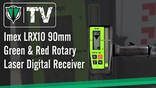 Imex LRX10 90mm Green & Red Rotary Laser Digital Receiver Imex LRX10 90mm Green & Red Rotary Laser Digital Receiver