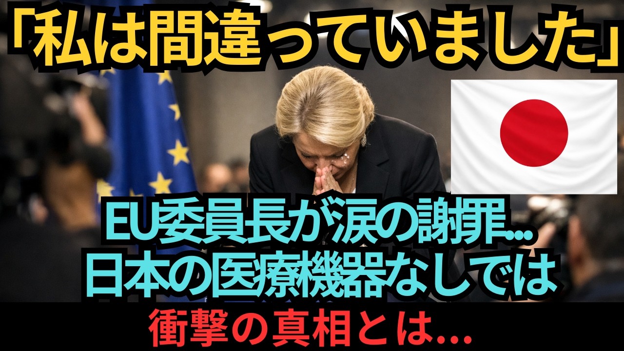 【海外の反応】「日本の医療機器がなければ世界中で人が死ぬ」EU委員長が涙の謝罪   韓国製に切り替えた欧州27カ国で起きた「悲劇」とは