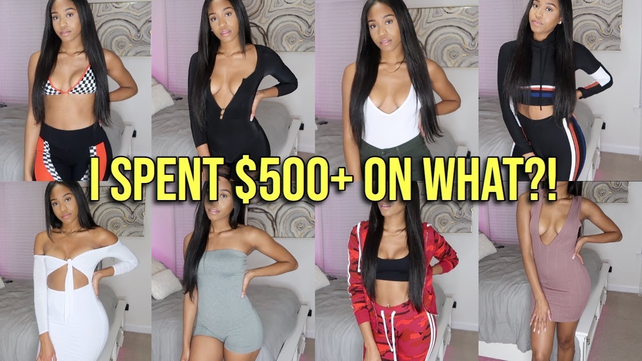 HUGE TRY ON HAUL 💕- FASHION NOVA & PRETTY LITTLE THING
