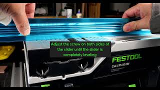 Power Tools: Calibrating Festool Table Saw to Absolute Accuracy