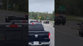 Jackboy StandOff With Police🚨🔫 #texas #standoff #highway #richardmille #watch #yellow #droptop #iq