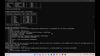 Membuat Stored Procedure dan Function di SQL Server