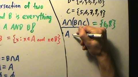 Intermediate Algebra - Set Intersections - Example 4