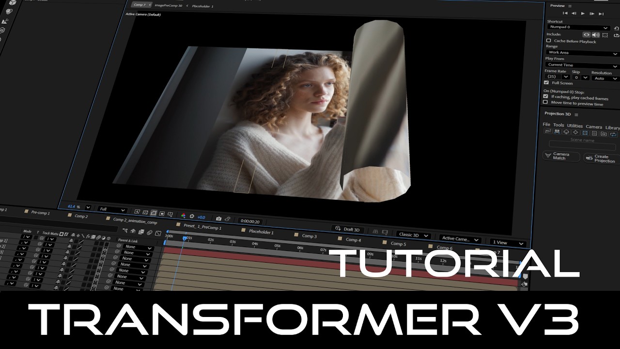 Урок по использованию Transformer 3 в After Effects.