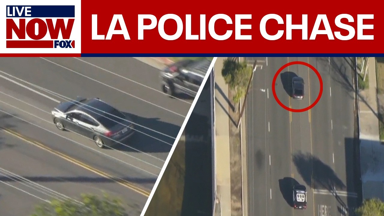 Police chase shooting suspect in Los Angeles