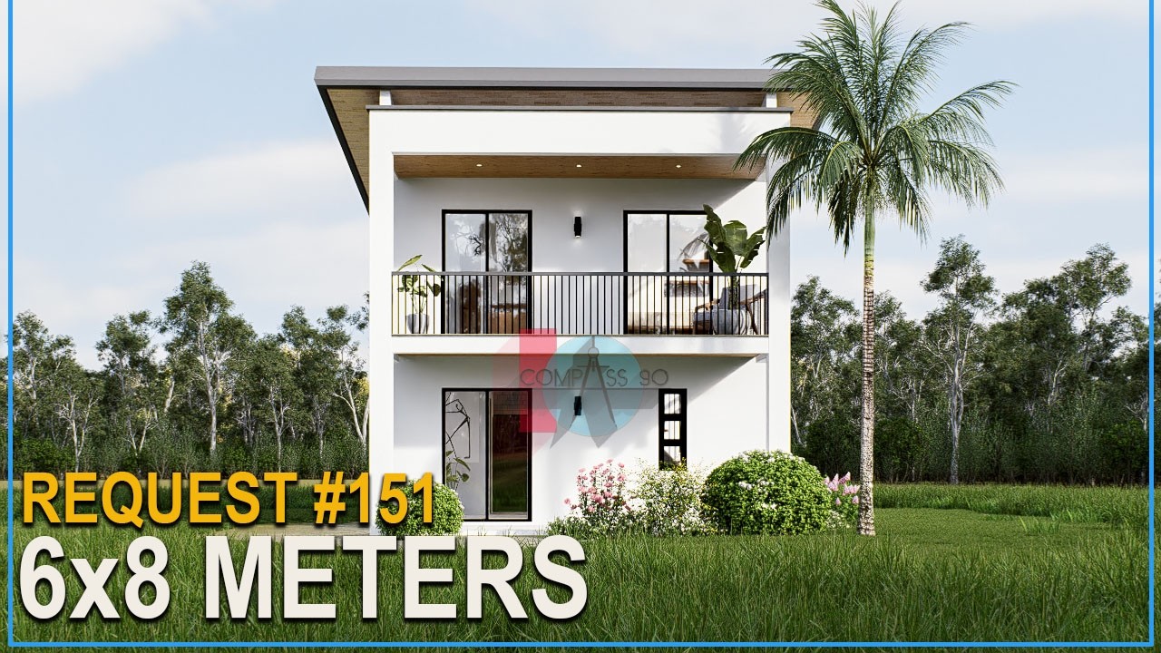 6X8 METERS WITH 2 BEDROOM SMALL HOUSE DESIGN IDEA (REQUEST #151)
