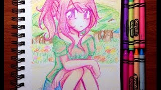 Crayon Drawing: Spring Doodle