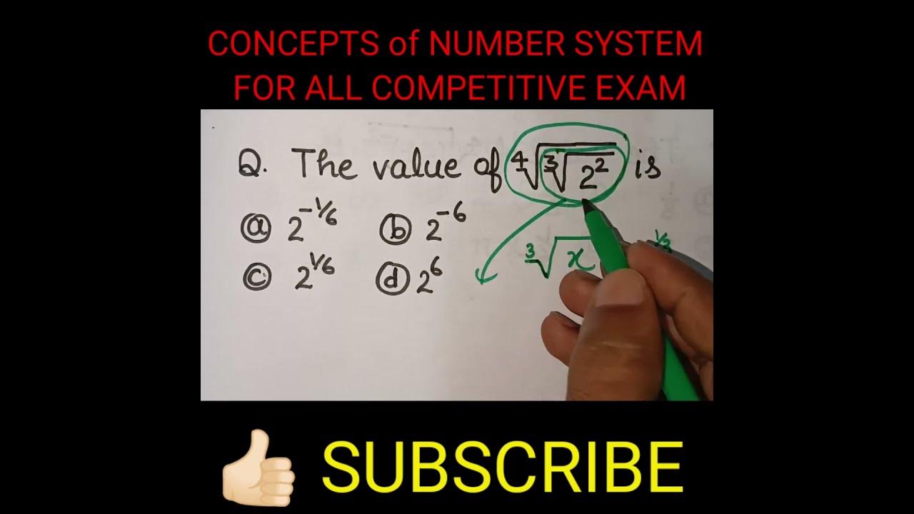 Conceptual ques related to number system for all exam shorts 