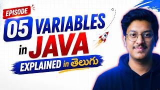 Episode 5: Variables in Java Explained in Telugu 🔥 | Free Java + DSA Course in Telugu #dsaintelugu