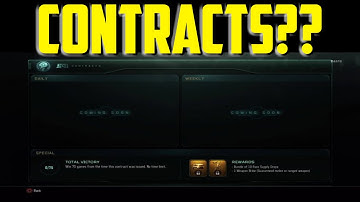 Call of Duty Contracts/ Weapon Bribes...AND MORE