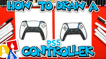 How To Draw A PS5 Controller
