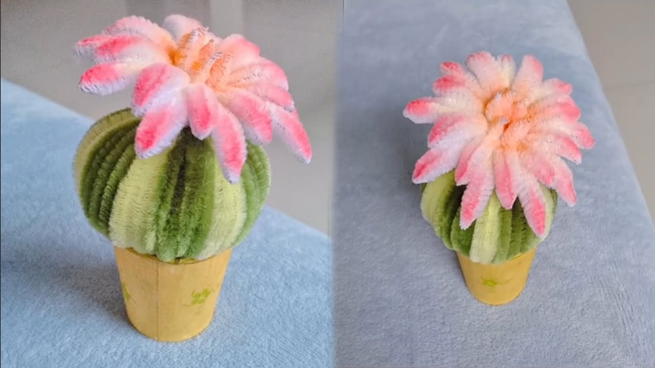 モフモフモール】モールで作る可愛いサボテンの作り方【DIY】How to