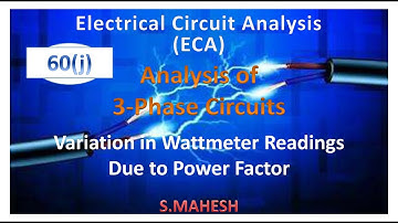 ECA: Lec-60(j): Variation in Watt meter Readings Due to Power Factor
