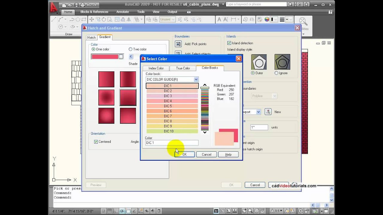 AutoCAD Tutorial Applying Hatch and Fill -