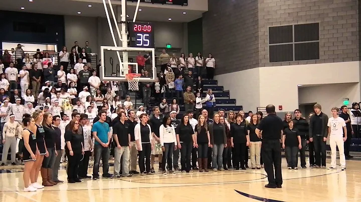 MVNU COLLEGIANS CHORALE SINGING THE NATIONAL ANTHEM at 2014 MVNU HOMECOMING