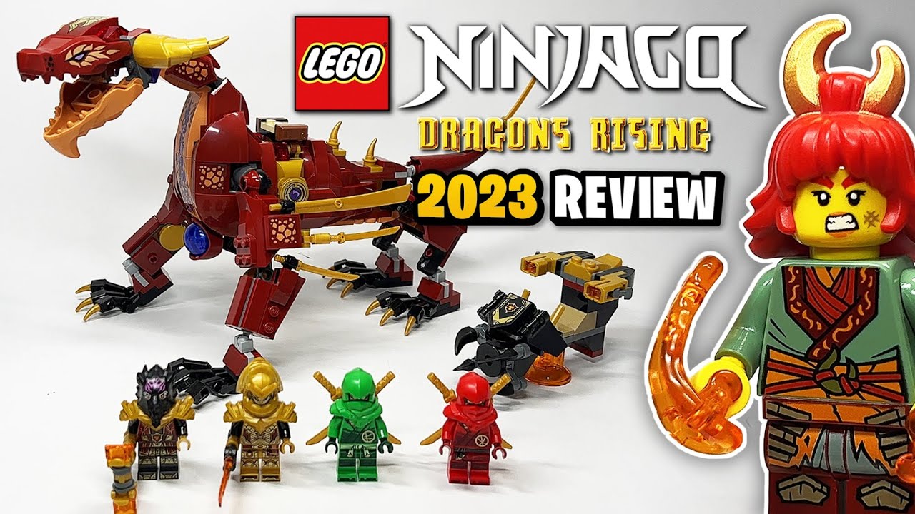 LEGO NINJAGO Heatwave Transforming Lava Dragon Building Toy 71793