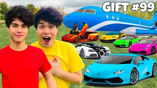 SURPRISING TWIN BROTHER WITH 100 GIFTS IN 24 HOURS!! screenshot 1