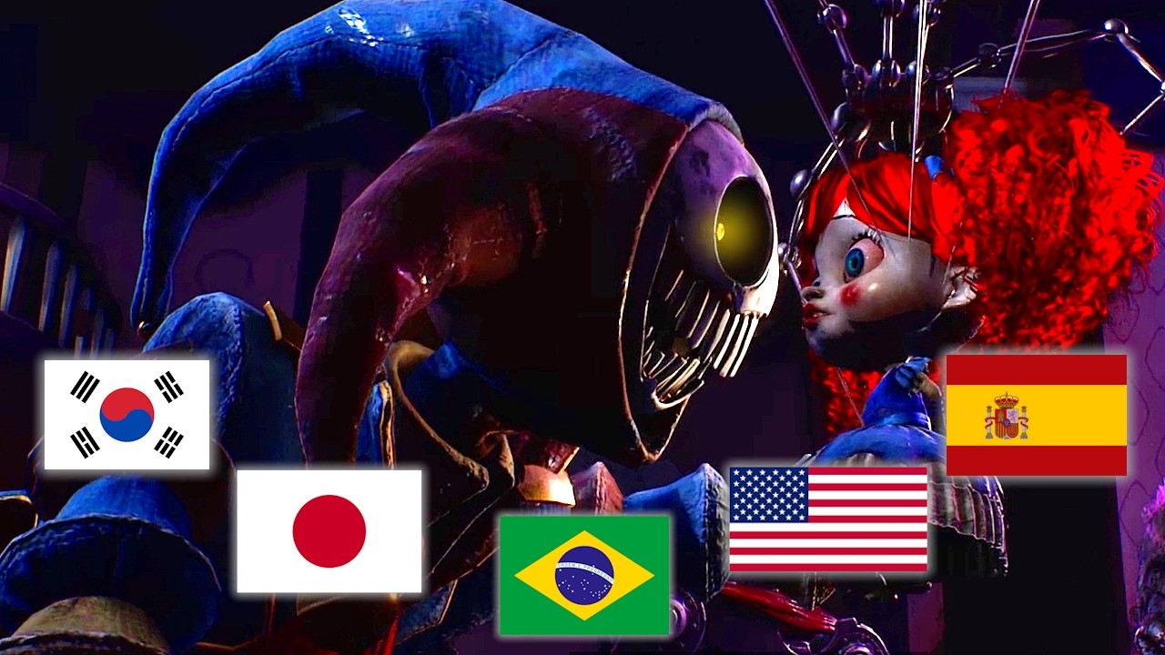 Poppy Playtime: Chapter 5 - Meeting the Prototype in Different Languages Comparison (Showcase)