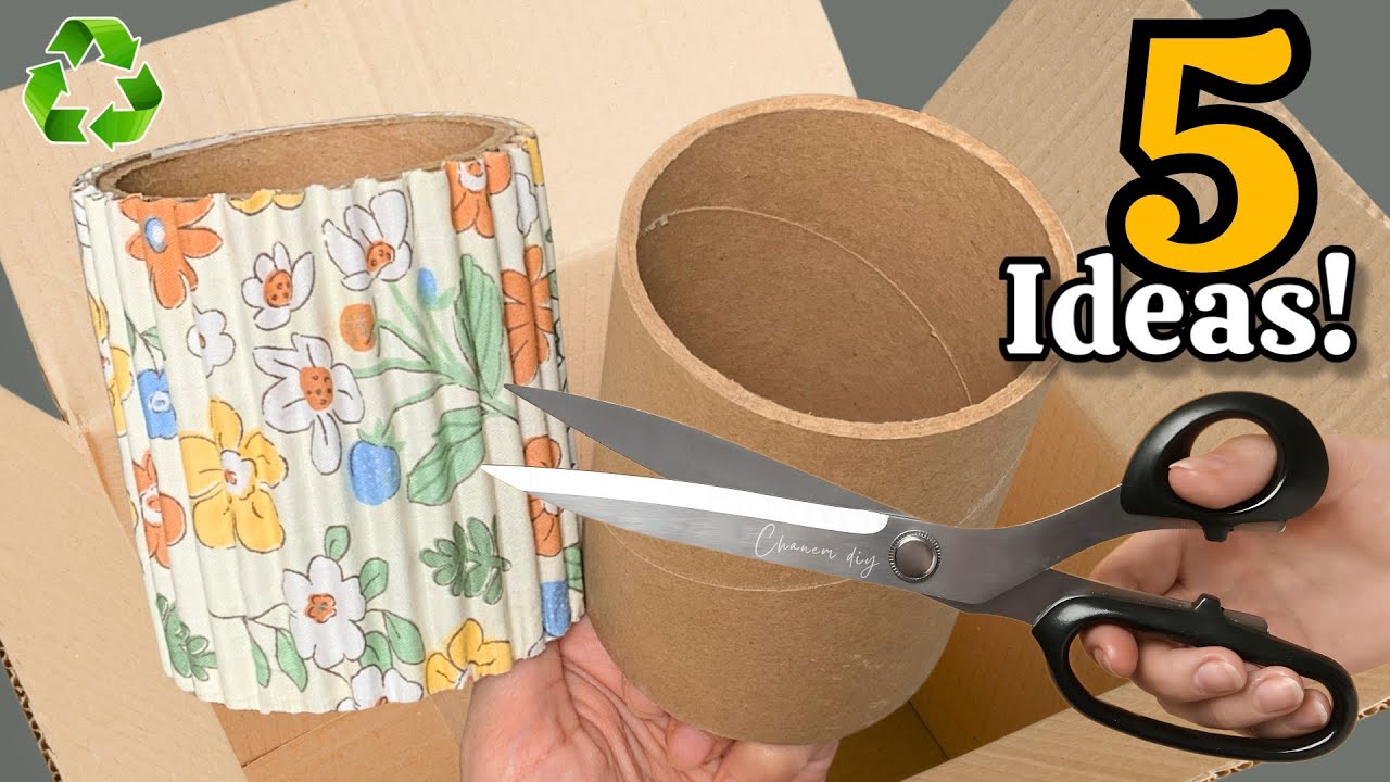 Преображение картона и тканевых обрезков 😱♻️ 5 ГЕНИАЛЬНЫХ идей переработки, которые вас поразят!