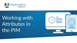 Working with Attributes in our Applications Platform PIM (Product Information Management) solution