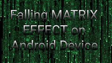 How to Give FALLING MATRIX EFFECT in TERMUX