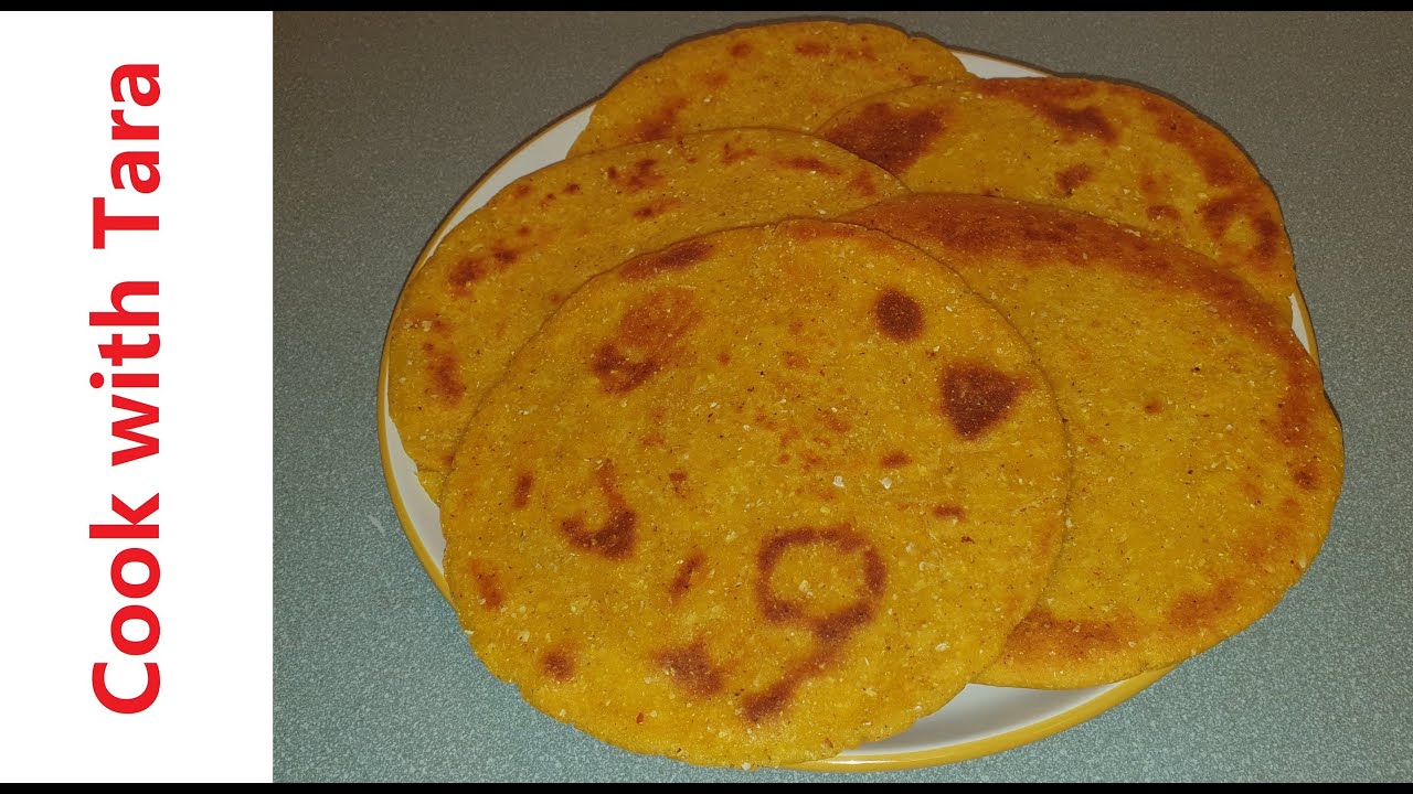 Makki Ki Roti Corn Flour Indian Flat Bread Recipe Cook with Tara YouTube