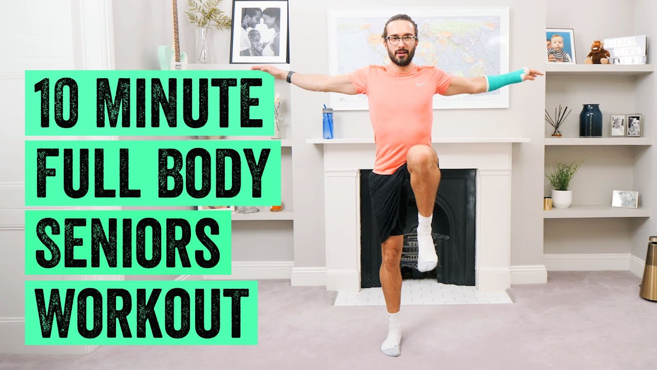10 Minute Full Body Seniors Workout The Body Coach TV YouTube