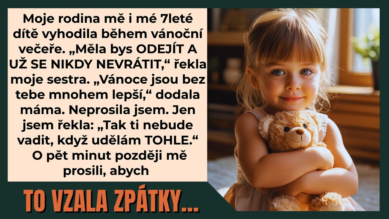 „Odejdi a už se nevracej,“ řekli mi rodiče o Vánocích mně a mému 7letému dítěti.