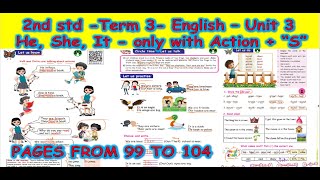 2nd STD - TERM3 - ENGLISH - FOOD WE EAT - HE, SHE, IT - ACTION+S, WE/OUR, THEY/THEIR, IT/ITS, WE/ARE