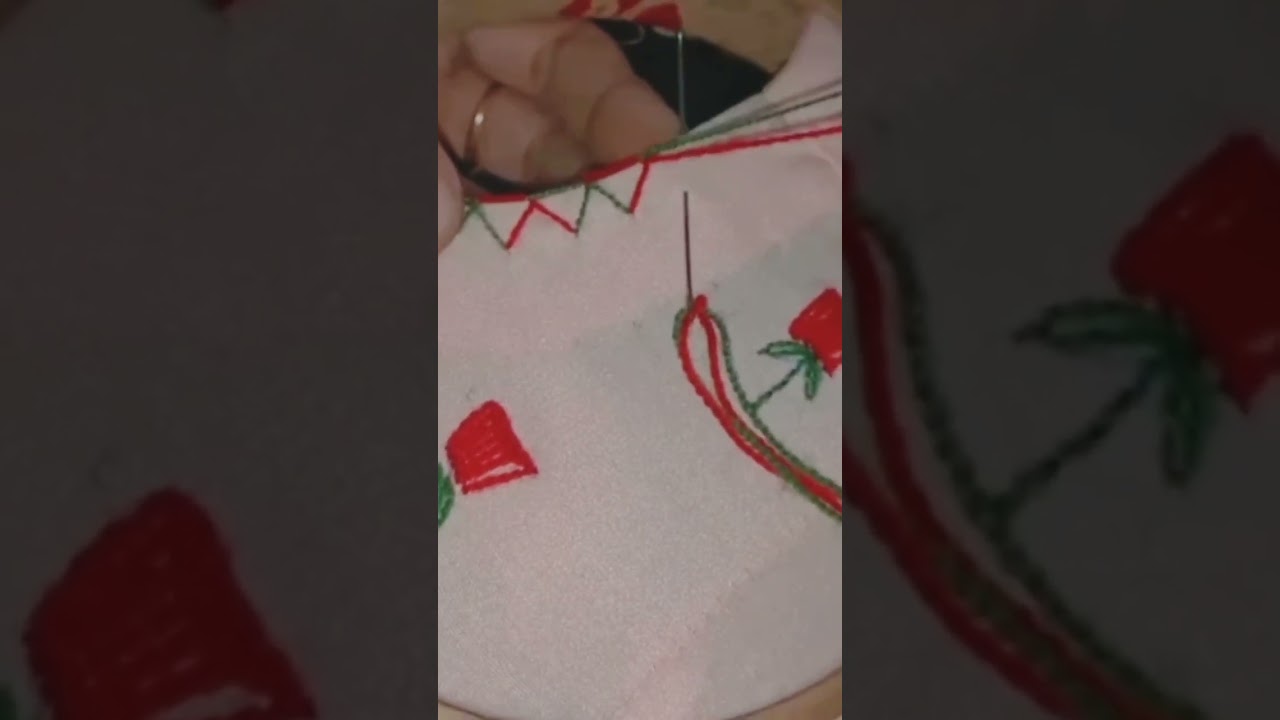 💥 Amazing double blanket stitch embroidery 🪡😀 