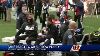 Fans react to QB Burrow injury