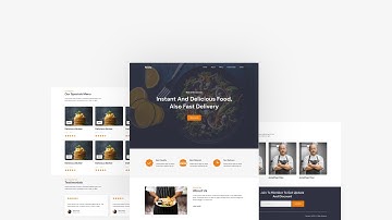 Resto Responsive Restaurant Landing Page - HTML CSS Javascript