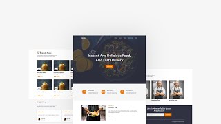 Resto Responsive Restaurant Landing Page - HTML CSS Javascript