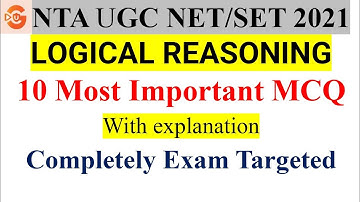 UGC NET Paper 1 | Most Important MCQ of Logical Reasoning | For upcoming NET Exam 2021