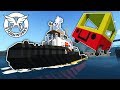 OB Capsized Our Ship Because He Wanted to Tow a Huge Car! - Stormworks Multiplayer Survival