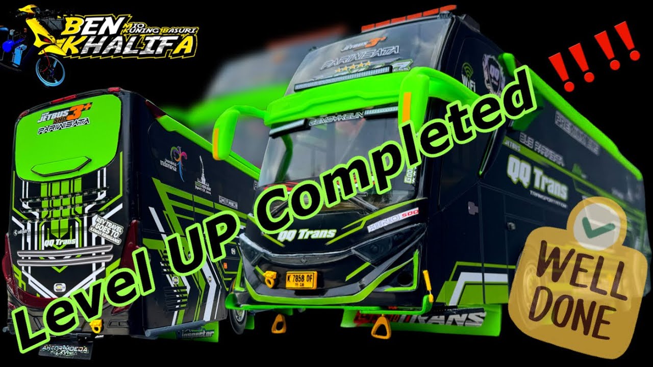 RILIS NABILLA LEVEL 3🔥MODIFIKASI MINIATUR BUS BASURI JUMBO😎