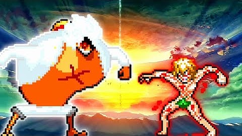 Luffy The 5th Emperor V3 OP (all form) VS Adam Full Power V2 OP in Jump Force Mugen