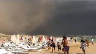 TROMBA D'ARIA NEL SALENTO SPIAGGIA DI PESCOLUSE