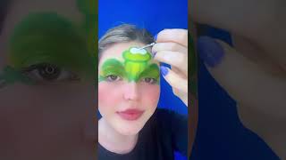 Hip-Hopping into Easter Sunday with this frog face paint #creativemakeup