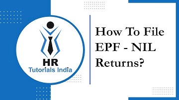 Hoe u een EPF-nulaangifte indient | PF-nulaangifte indienen 2025 | HR-tutorials India | #epfo #pf