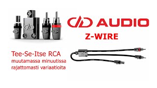 DD Audio Z-WIRE - Tee-Se-Itse RCA helposti