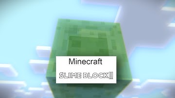 Slime block (short minecraft animation)