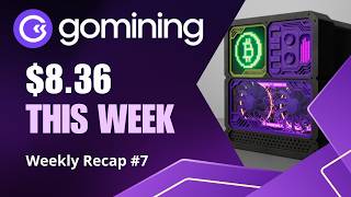 I Earned $8.36 Passively Mining Bitcoin | GoMining Weekly Recap #7