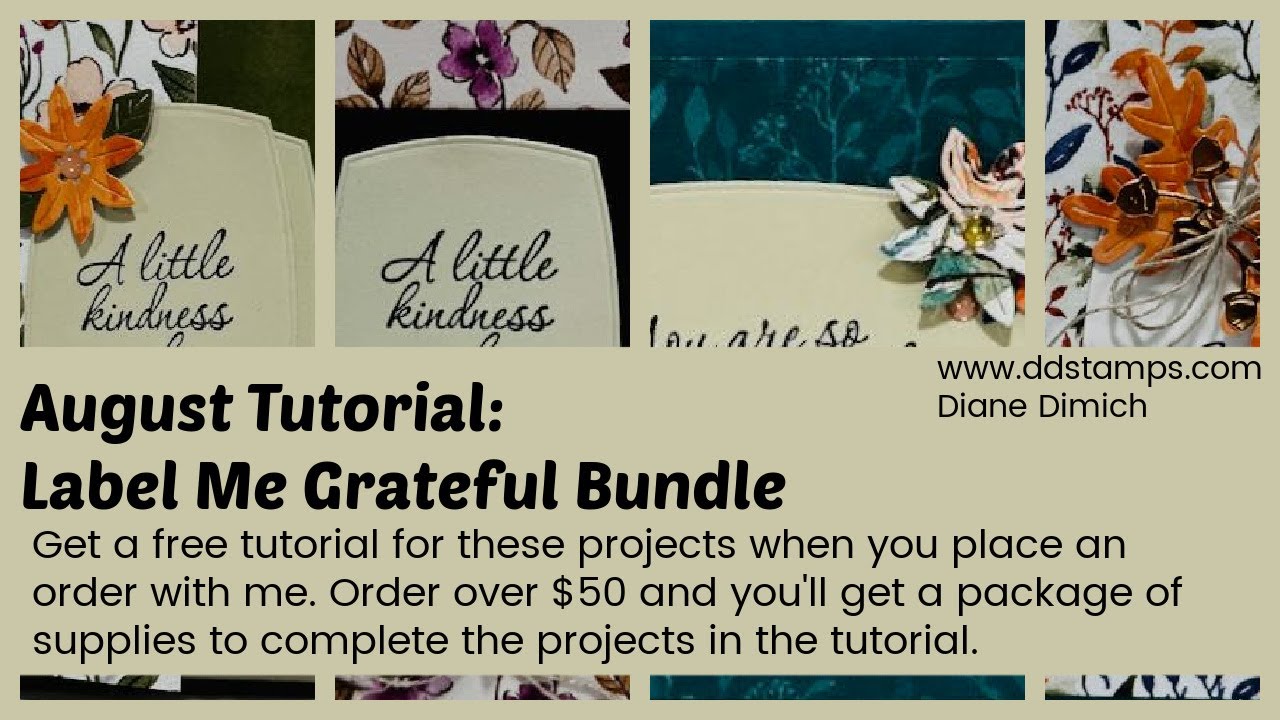 August Tutorial: Label Me Grateful - YouTube