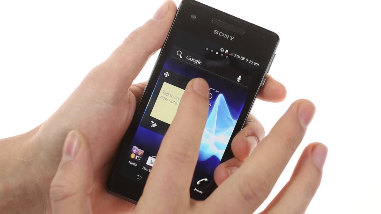 Sony Xperia V user interface xperia xz3