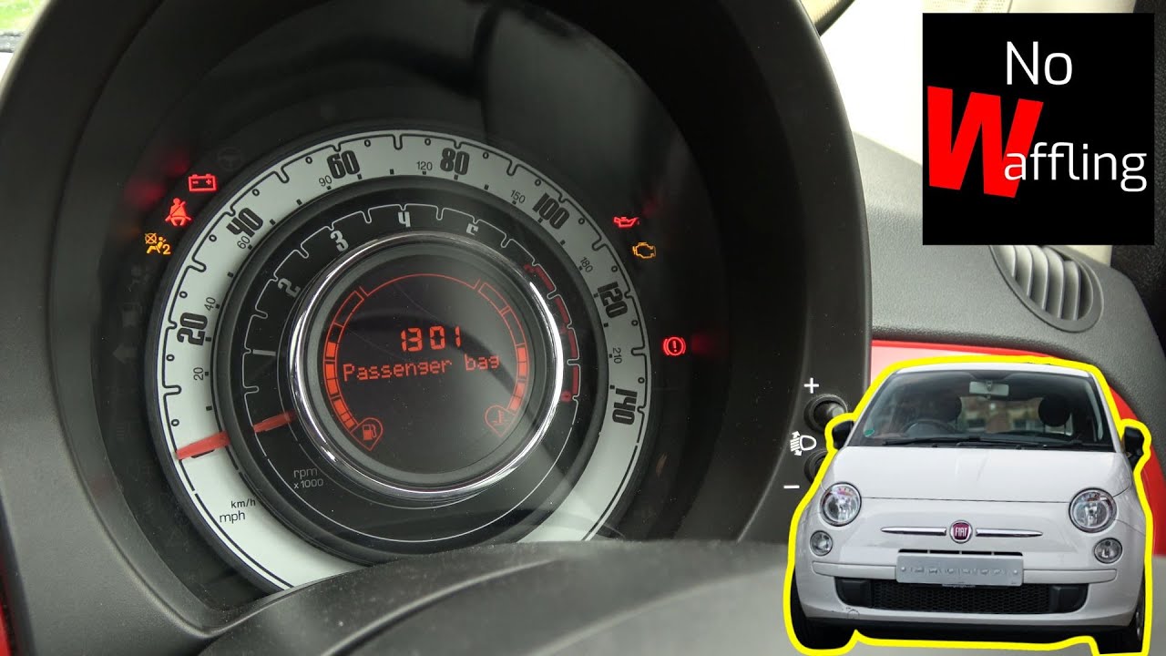 How to DEACTIVATE or TURN OFF Passenger AIRBAG on FIAT 500 2013 model - For New Drivers