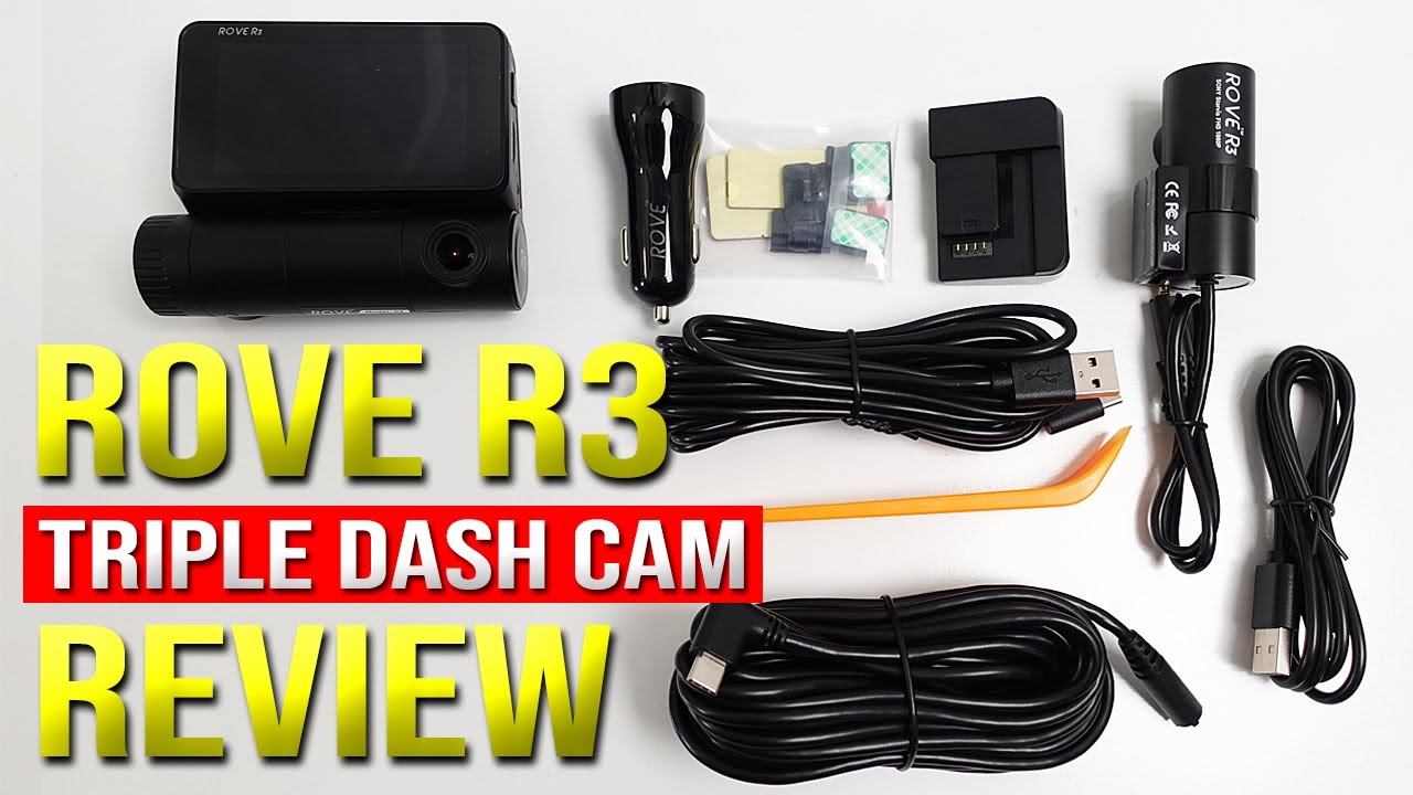 Rove R3 Triple Dash Cam Review (2K, HD, GPS, WIFI App, Night Vision, Park  Monitor & Time Lapse) 