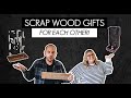 Scrap wood gifts  husband  wife diy gifts