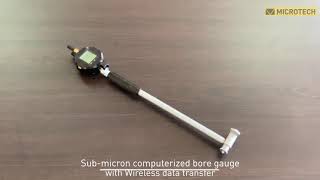 Sub-micron computerized wireless bore gauge